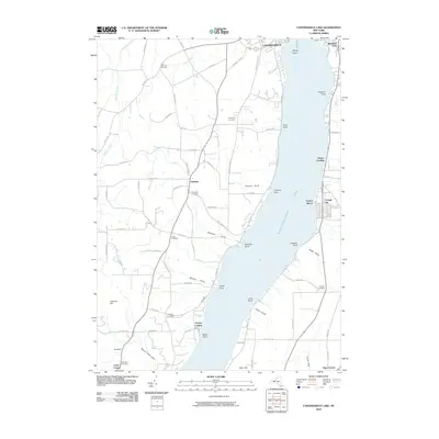 2010 Map of Canandaigua Lake, 2010 Print
