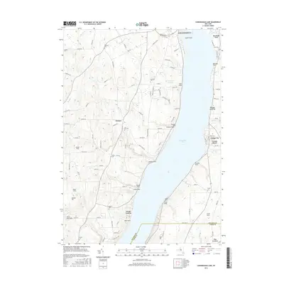 2016 Map of Canandaigua Lake, 2016 Print