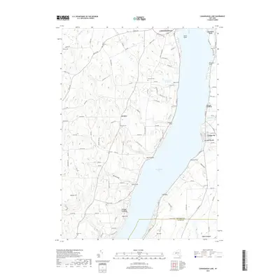 2019 Map of Canandaigua Lake, 2019 Print