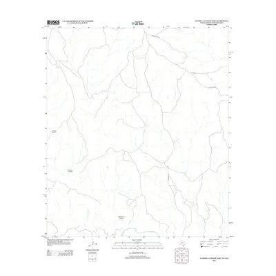 2013 Map of Candilla Canyon East, 2013 Print