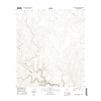 2016 Map of Candilla Canyon East, 2016 Print