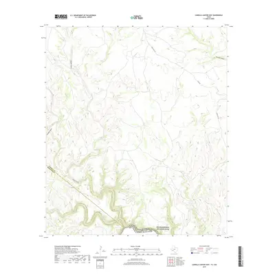 2019 Map of Candilla Canyon East, 2019 Print