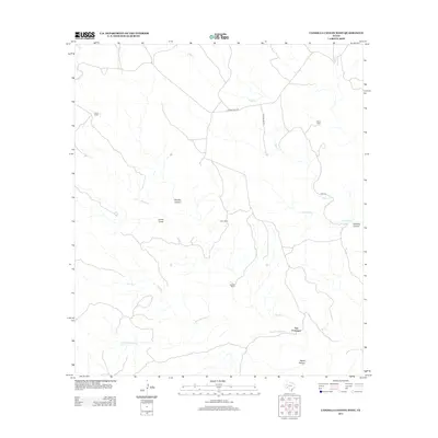 2013 Map of Candilla Canyon West, 2013 Print