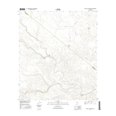 2016 Map of Candilla Canyon West, 2016 Print