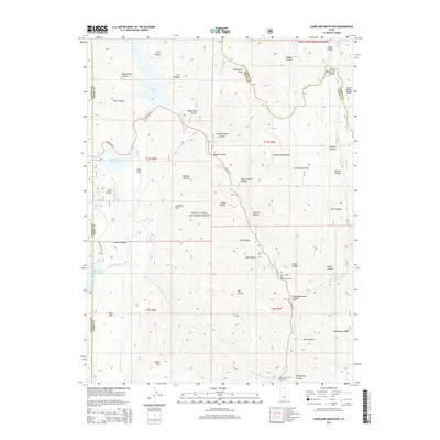 2014 Map of Candland Mountain, 2014 Print