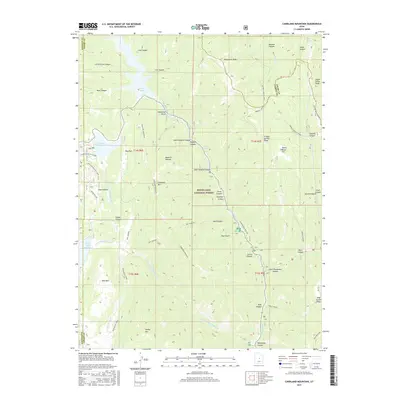 2017 Map of Candland Mountain, 2017 Print