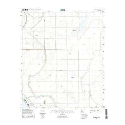 2015 Map of Cane Bayou, 2015 Print