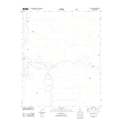 2012 Map of Cane Canyon, 2012 Print
