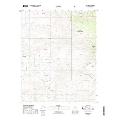 2018 Map of Cane Canyon, 2018 Print