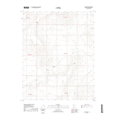 2018 Map of Cane Springs, 2018 Print