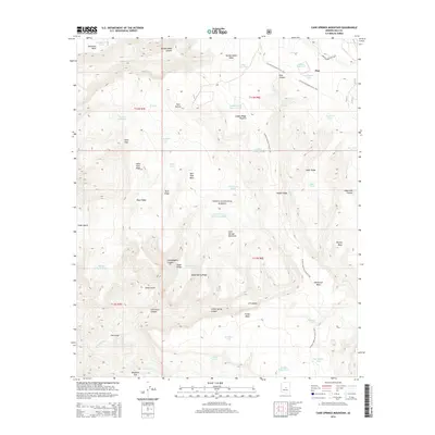 2014 Map of Cane Springs Mountain, 2014 Print