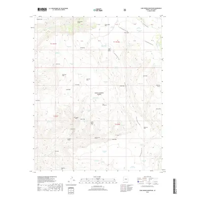 2018 Map of Cane Springs Mountain, 2018 Print