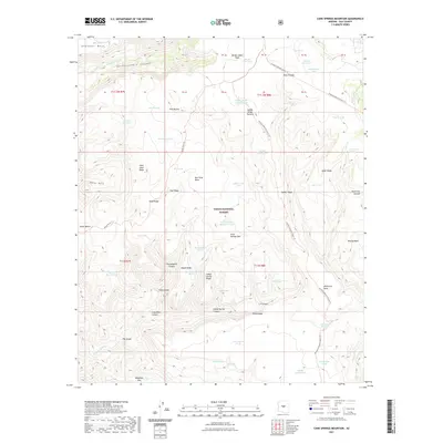 2021 Map of Cane Springs Mountain, 2021 Print