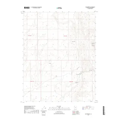 2018 Map of Cane Springs SE, 2018 Print