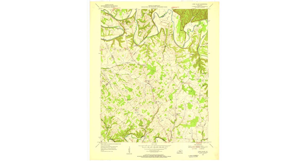 Old Maps of Absher, KY for Genealogy | Pastmaps