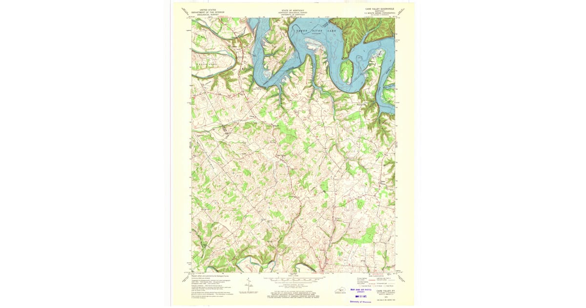 1970s Maps of Kellyville, KY | Pastmaps