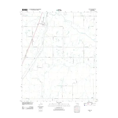 2012 Map of Caney, 2012 Print
