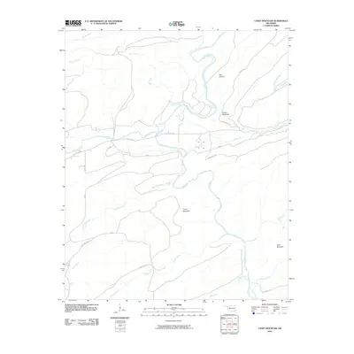 2010 Map of Caney Mountain, 2010 Print