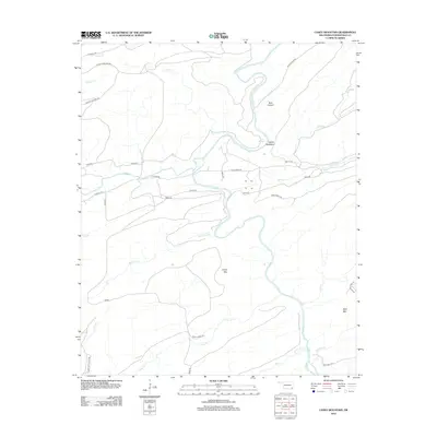 2012 Map of Caney Mountain, 2012 Print