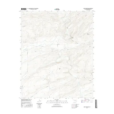 2016 Map of Caney Mountain, 2016 Print