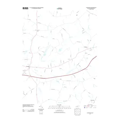 2013 Map of Caneyville, 2013 Print