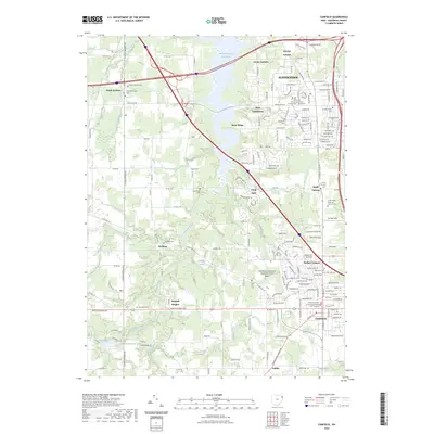 2023 Map of Canfield, 2023 Print