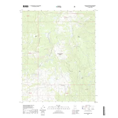 2020 Map of Canjilon Mountain, 2020 Print