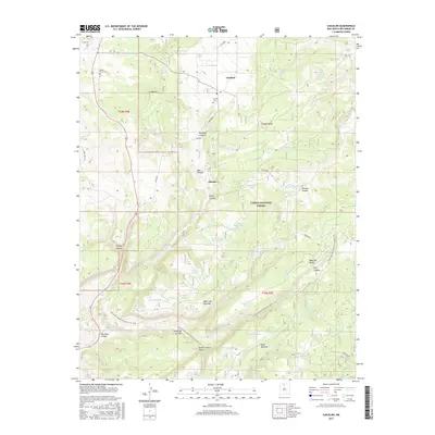 2017 Map of Canjilon, 2017 Print