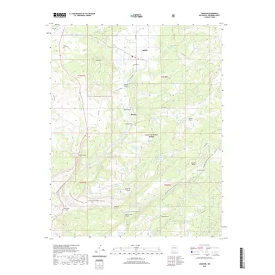 2020 Map of Canjilon, 2020 Print