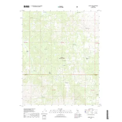 2018 Map of Cannell Peak, 2018 Print