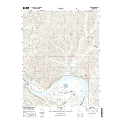2016 Map of Cannelton, 2016 Print