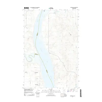 2014 Map of Cannon Ball, 2014 Print