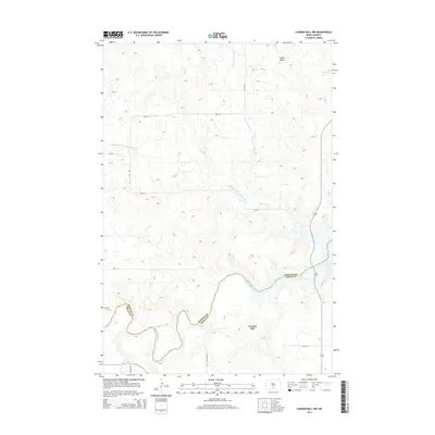 2014 Map of Cannon Ball NW, 2014 Print