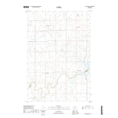 2018 Map of Cannon Ball NW, 2018 Print