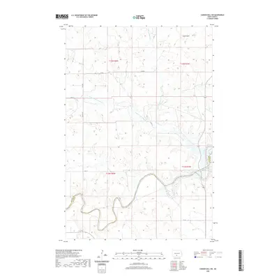2020 Map of Cannon Ball NW, 2020 Print