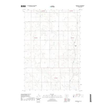 2017 Map of Cannon Ball SW, 2017 Print