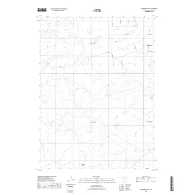 2017 Map of Cannonball Cut, 2017 Print