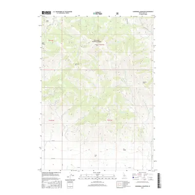 2017 Map of Cannonball Mountain, 2017 Print