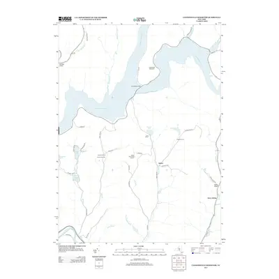 2013 Map of Cannonsville Reservoir, 2013 Print