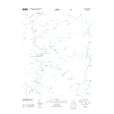 2013 Map of Canoe, 2013 Print