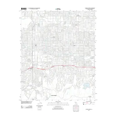 2012 Map of Canoga Park, 2012 Print