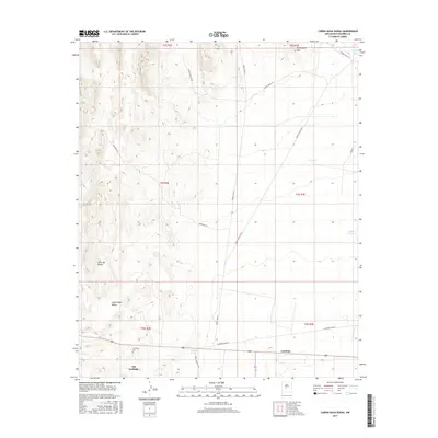 2017 Map of Canon Agua Buena, 2017 Print
