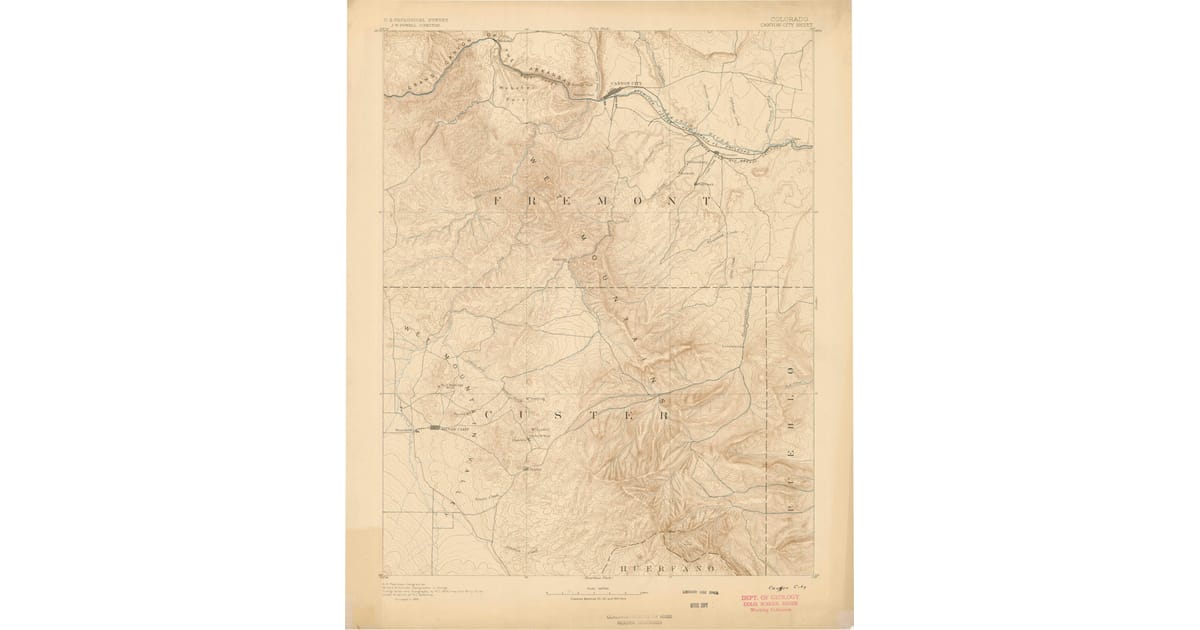 Old Maps of Fremont County, CO | Pastmaps