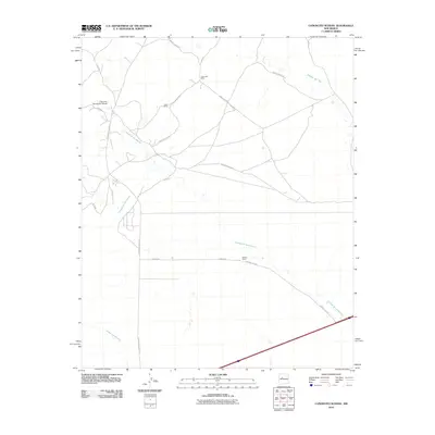 2010 Map of Canoncito School, 2010 Print