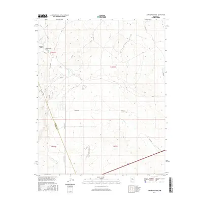 2017 Map of Canoncito School, 2017 Print