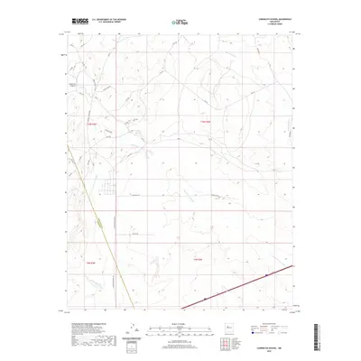 2020 Map of Canoncito School, 2020 Print