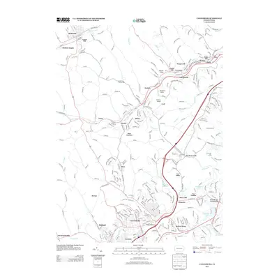 2013 Map of Canonsburg, 2013 Print