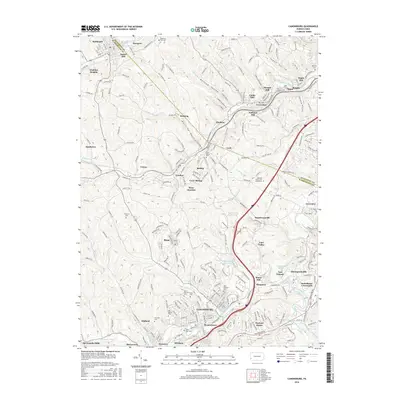 2016 Map of Canonsburg, 2016 Print