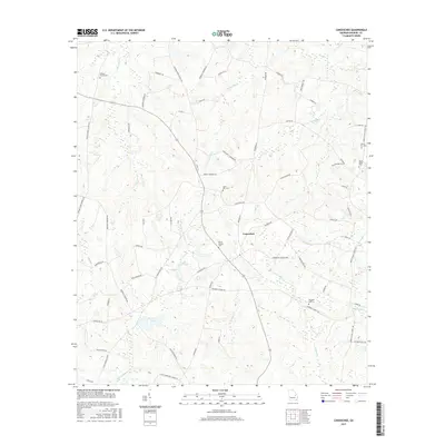 2017 Map of Canoochee, 2017 Print