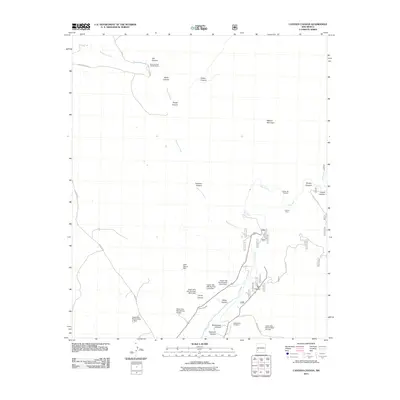 2011 Map of Canteen Canyon, 2011 Print